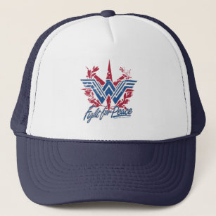 Wonder Woman Fight For Peace Symbol Trucker Hat