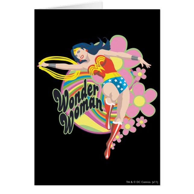 Wonder Woman Flowers rétro (Devant)