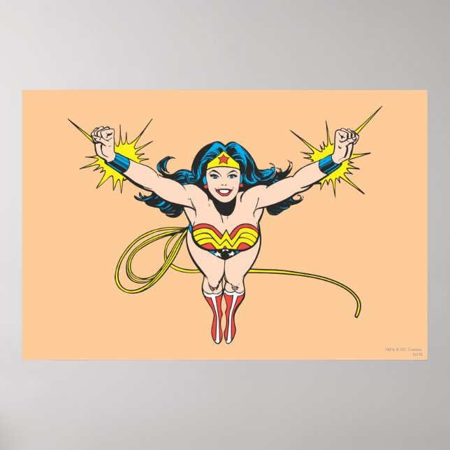 Wonder Woman Fly Forward Poster (Front)