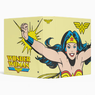 Wonder Woman Flying Forward Binder