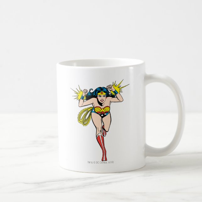 Wonder Woman Glowing Cuffs Coffee Mug (Right)