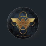 Wonder Woman Gold Symbol Over Lasso 2 Inch Round Button<br><div class="desc">Check out this golden Wonder Woman symbol laid atop the Lasso of Truth!</div>