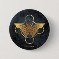 Wonder Woman Gold Symbol Over Lasso