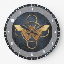 Wonder Woman Gold Symbol Over Lasso