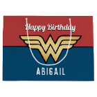 Wonder Woman Golden Logo | Happy Birthday