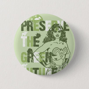 Wonder Woman Green Future 2 Inch Round Button