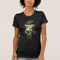Wonder Woman Green Swirls Logo t-shirts