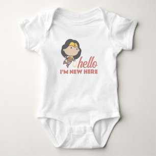 Wonder Woman   Hello, I'm New Here - New Baby Bodysuit