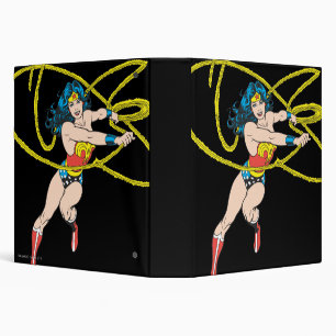 Wonder Woman Holds Lasso 1 Binder
