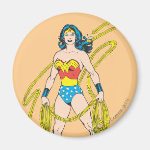 Wonder Woman Holds Lasso 5 Magnet