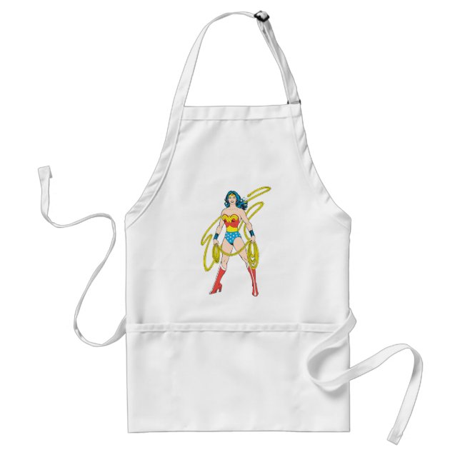 Wonder Woman Holds Lasso 5 Standard Apron (Front)
