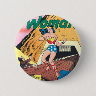 Wonder Woman Invisible Trail 2 Inch Round Button