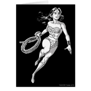 Wonder Woman Lasso noir et blanc