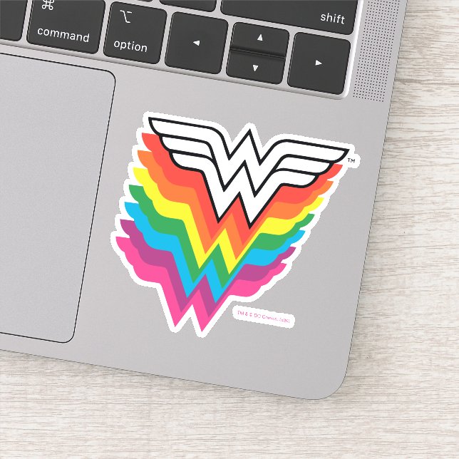 Wonder Woman Layered Rainbow Logo (Detail)