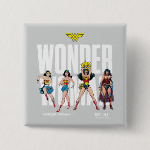 Wonder Woman Legends Forever Graphic 2 Inch Square Button