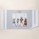 Wonder Woman Legends Forever Graphic Beach Towel<br><div class="desc">Legends are Forever with this iconic Wonder Woman graphic celebrating the different eras of our favourite Amazonian Warrior! Grab this on a fun graphic tee,  wall art,  or many more customizable Zazzle products perfect for gifting or treating yourself!</div>