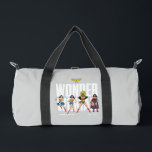 Wonder Woman Legends Forever Graphic Duffle Bag<br><div class="desc">Legends are Forever with this iconic Wonder Woman graphic celebrating the different eras of our favourite Amazonian Warrior! Grab this on a fun graphic tee,  wall art,  or many more customizable Zazzle products perfect for gifting or treating yourself!</div>