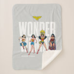 Wonder Woman Legends Forever Graphic Sherpa Blanket<br><div class="desc">Legends are Forever with this iconic Wonder Woman graphic celebrating the different eras of our favourite Amazonian Warrior! Grab this on a fun graphic tee,  wall art,  or many more customizable Zazzle products perfect for gifting or treating yourself!</div>