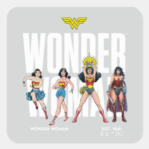 Wonder Woman Legends Forever Graphic Square Sticker