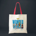 Wonder Woman Legends Forever Graphic Tote Bag<br><div class="desc">Legends are Forever with this iconic Wonder Woman graphic celebrating the different eras of our favourite Amazonian Warrior! Grab this on a fun graphic tee,  wall art,  or many more customizable Zazzle products perfect for gifting or treating yourself!</div>