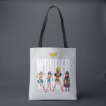 Wonder Woman Legends Forever Graphic Tote Bag<br><div class="desc">Legends are Forever with this iconic Wonder Woman graphic celebrating the different eras of our favourite Amazonian Warrior! Grab this on a fun graphic tee,  wall art,  or many more customizable Zazzle products perfect for gifting or treating yourself!</div>