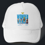 Wonder Woman Legends Forever Graphic Trucker Hat<br><div class="desc">Legends are Forever with this iconic Wonder Woman graphic celebrating the different eras of our favourite Amazonian Warrior! Grab this on a fun graphic tee,  wall art,  or many more customizable Zazzle products perfect for gifting or treating yourself!</div>