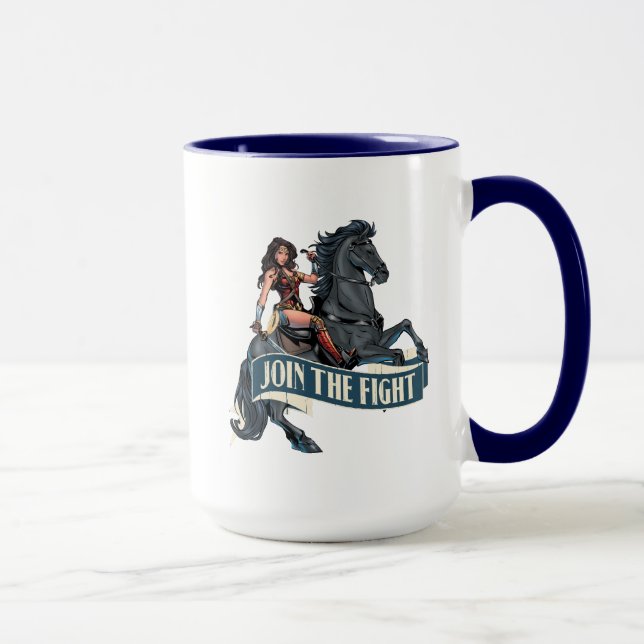 Wonder Woman on Horse Comic Art Mug (Right)