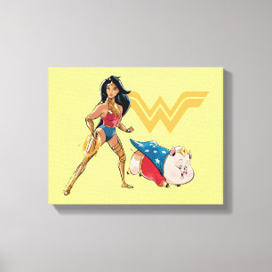 Wonder Woman & PB Canvas Print
