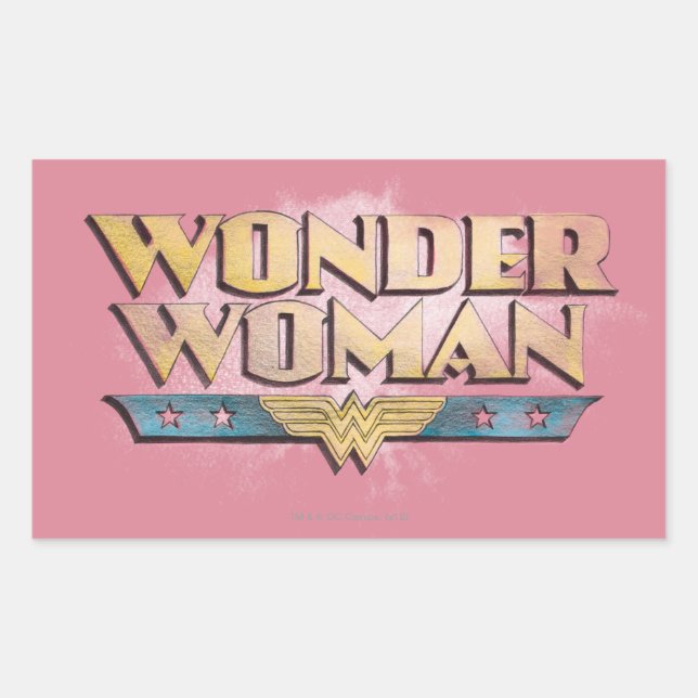 Wonder Woman Pencil Logo Sticker (Front)
