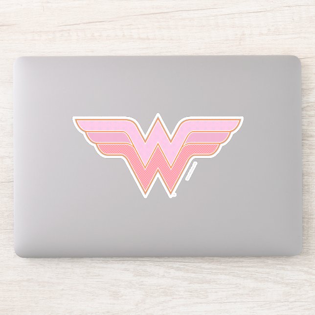Wonder Woman Pink and Orange Mesh Logo (Computer)