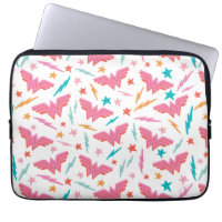 Wonder Woman Pink Logo and Lightning Pattern