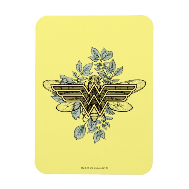 Wonder Woman Queen Bee Logo Magnet (Vertical)