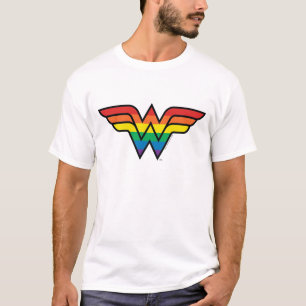 Wonder Woman Rainbow Logo T-Shirt