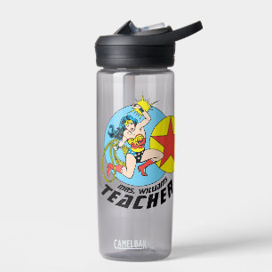 Wonder Woman Red Star Teacher Water Bottle