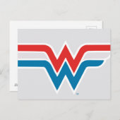 Wonder Woman Red White and Blue Logo Postcard (Front/Back)