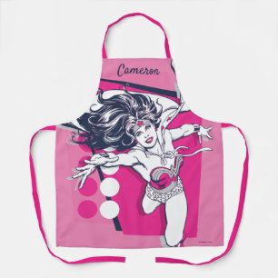 Wonder Woman Retro Glam Character Art Apron