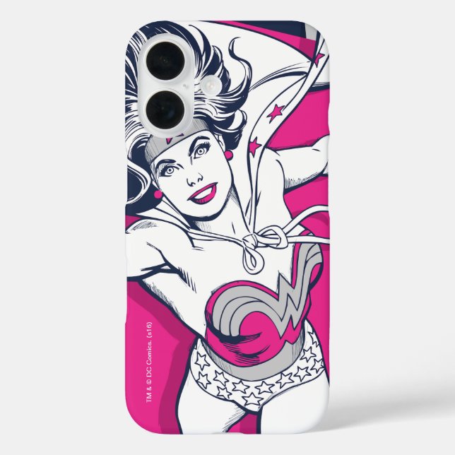 Wonder Woman Retro Glam Character Art Case-Mate iPhone Case (Back)