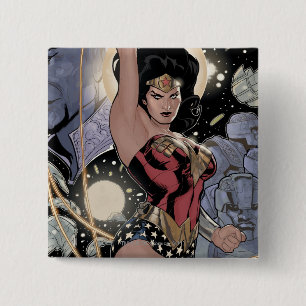 Wonder Woman Return of the Khundi Colour 2 Inch Square Button