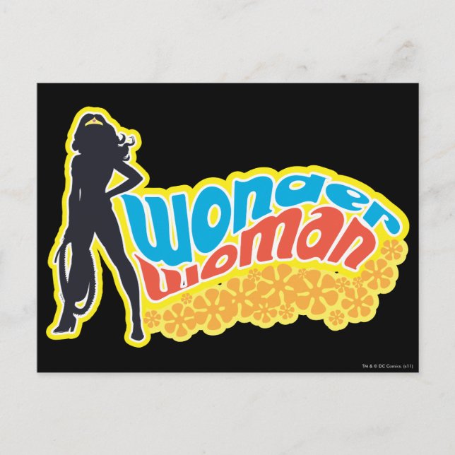 Wonder Woman Silhouette Postcard (Front)