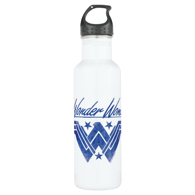 Wonder Woman Stacked Stars Symbol 710 Ml Water Bottle (Front)