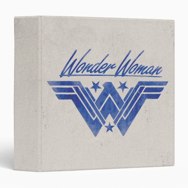 Wonder Woman Stacked Stars Symbol Binder (Front/Spine)