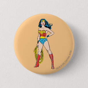 Wonder Woman Standing 2 Inch Round Button