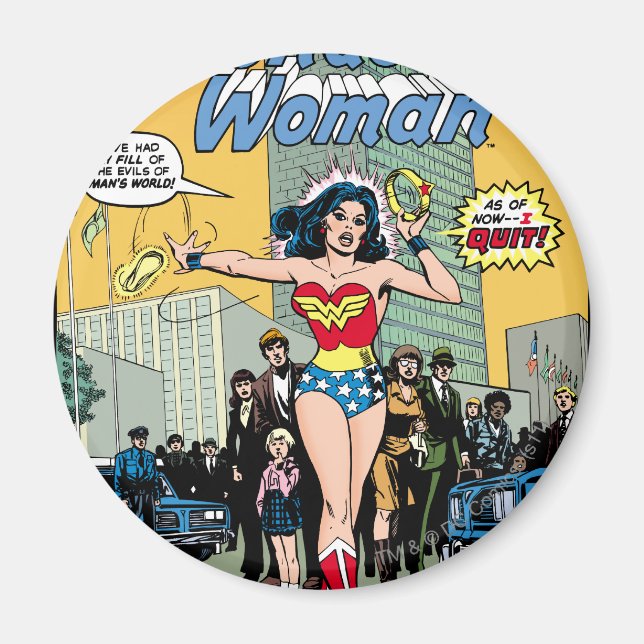Wonder Woman Starring Pat Carbine Magnet (Front)