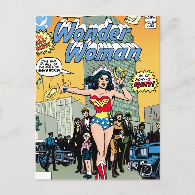 Wonder Woman Starring Pat Carbine Postcard (Front)