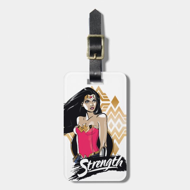 Wonder Woman Strength Luggage Tag (Front Vertical)