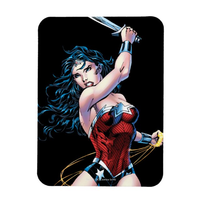 Wonder Woman Swinging Sword Magnet (Vertical)