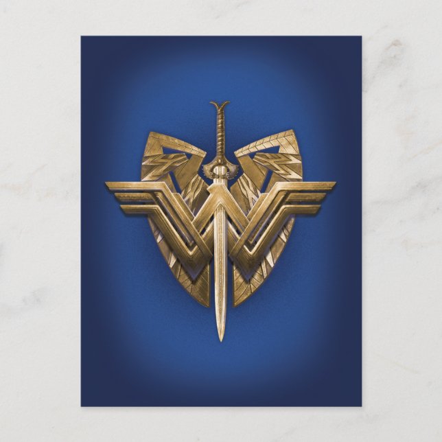 Wonder Woman Symbol With Sword of Justice Postcard (Front)