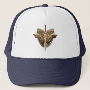 Wonder Woman Symbol With Sword of Justice Trucker Hat