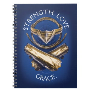 Wonder Woman Tiara, Lasso, and Bracelets Notebook