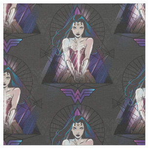 Wonder Woman Tribal Triangle Fabric